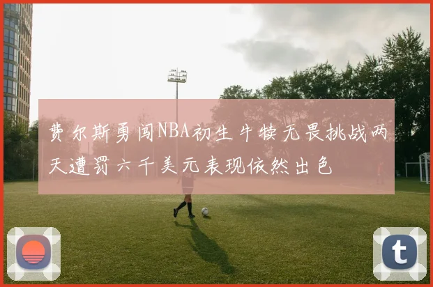 费尔斯勇闯NBA初生牛犊无畏挑战两天遭罚六千美元表现依然出色